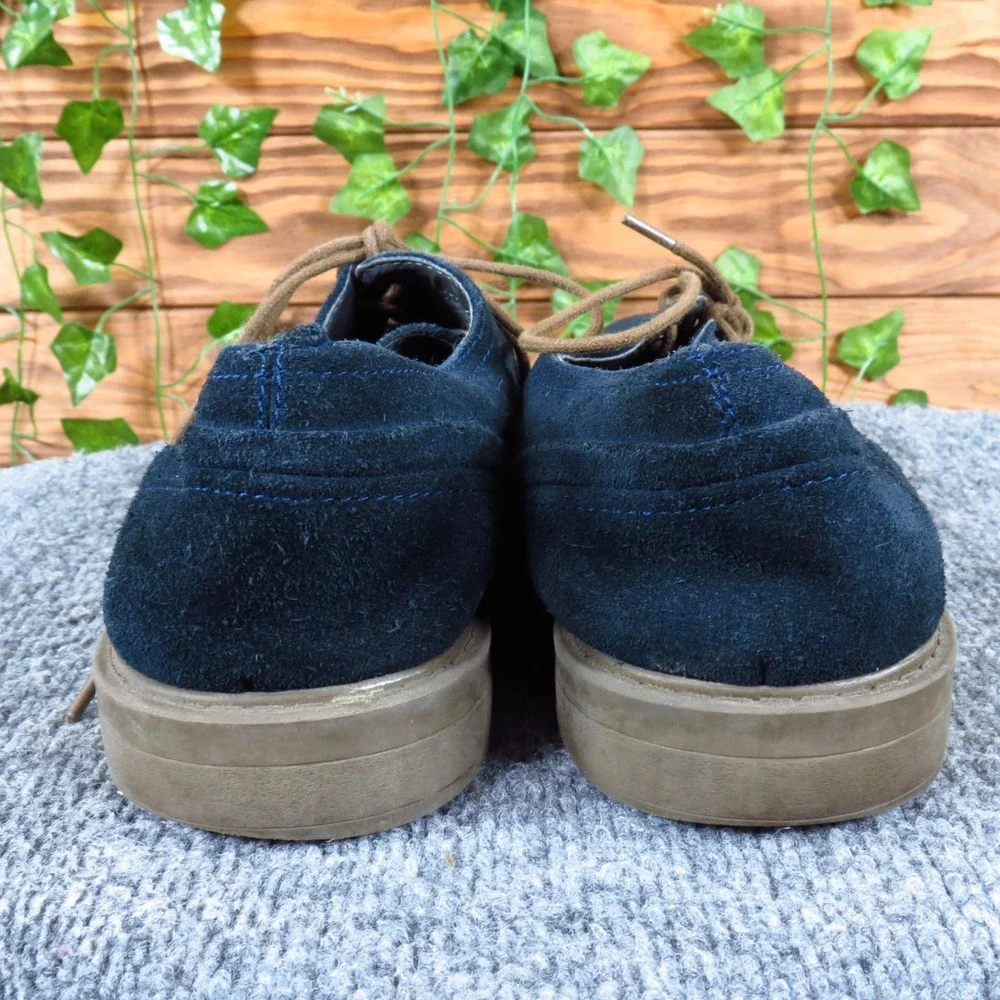 Calvin‎ Klein Gio Men Oxford Shoe Size 9 Business Casual Navy Blue Suede Dress